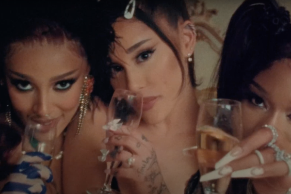 Ariana Grande links up with Doja Cat and Megan Thee Stallion for '34+35' remix video