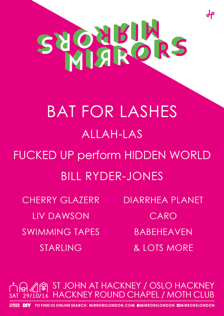 This year’s Mirrors London line-up is here! Featuring Bat For Lashes, Fucked Up, Allah-Las & more