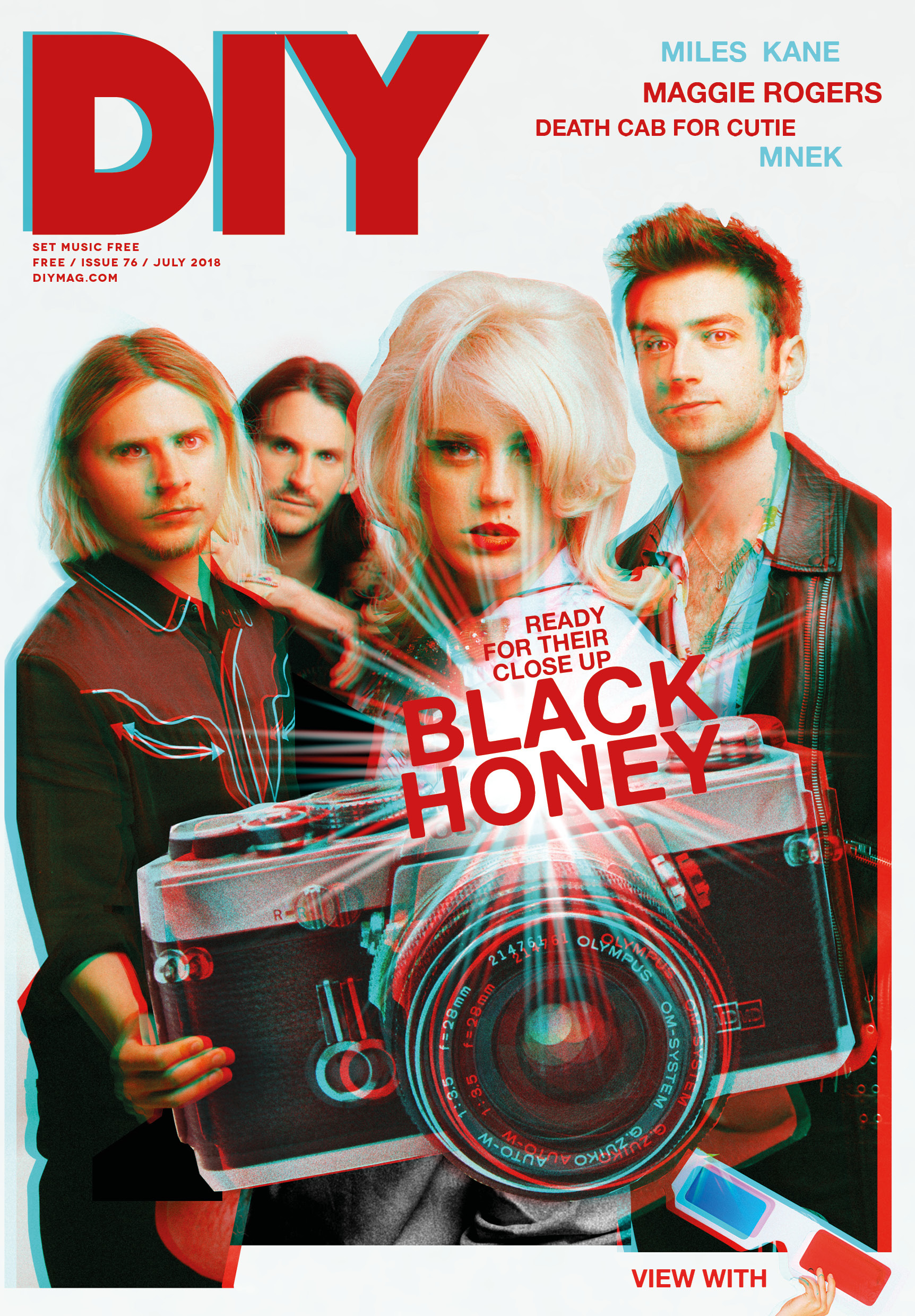 Black Honey, MNEK, Maggie Rogers, Death Cab For Cutie, Miles Kane & more - it's the July issue of DIY!
