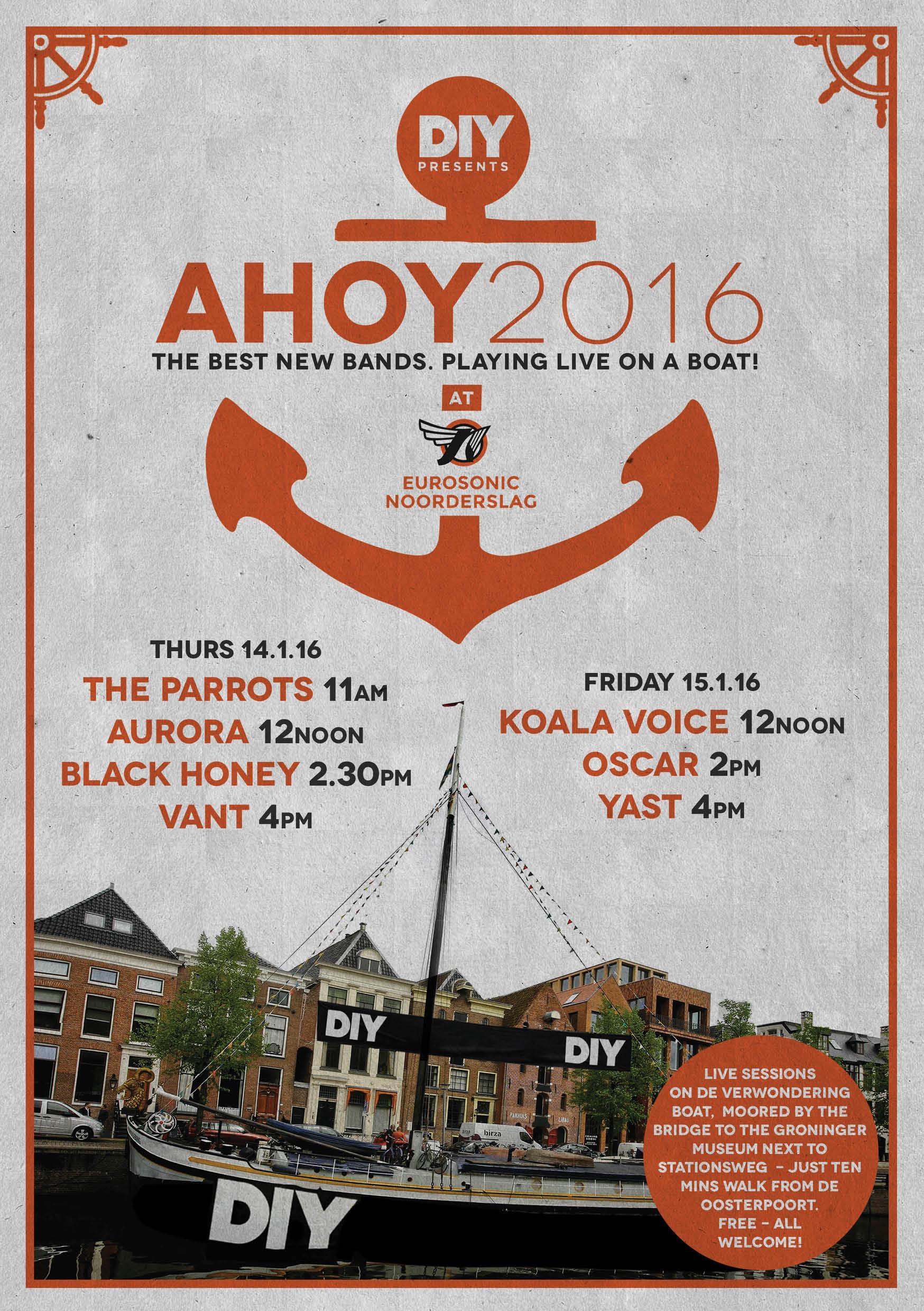 Black Honey, VANT & more to play DIY Presents: Ahoy 2016 at Eurosonic
