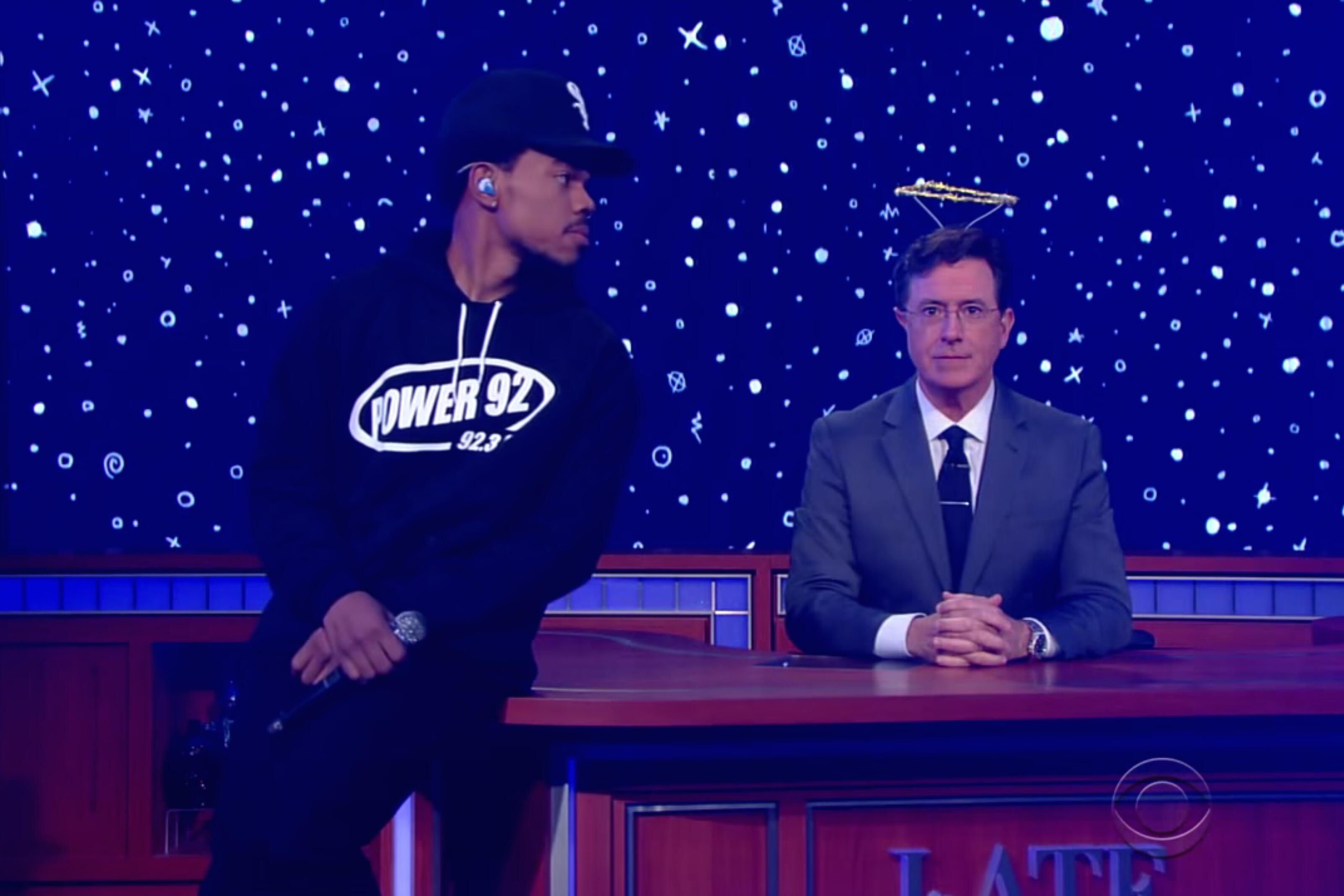 Chance The Rapper Debuts New Single Angels On Colbert DIY Magazine