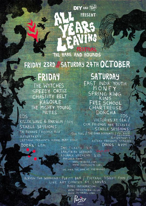 Full line-up announced for All Years Leaving 2015