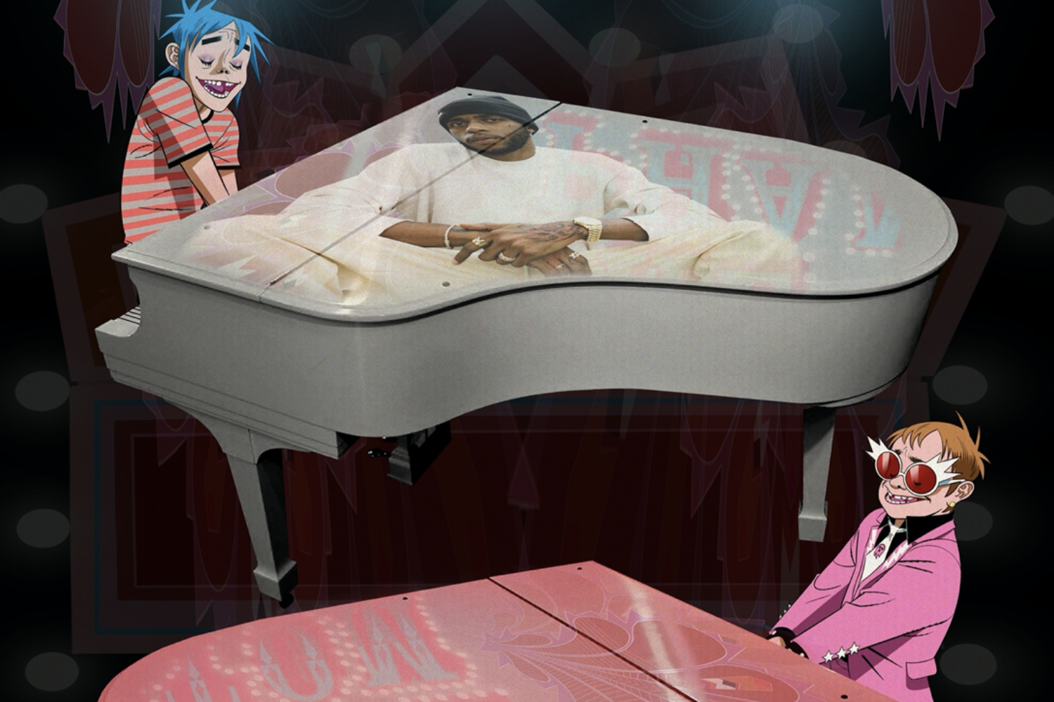 Gorillaz link up with Elton John and 6LACK for 'The Pink Phantom'