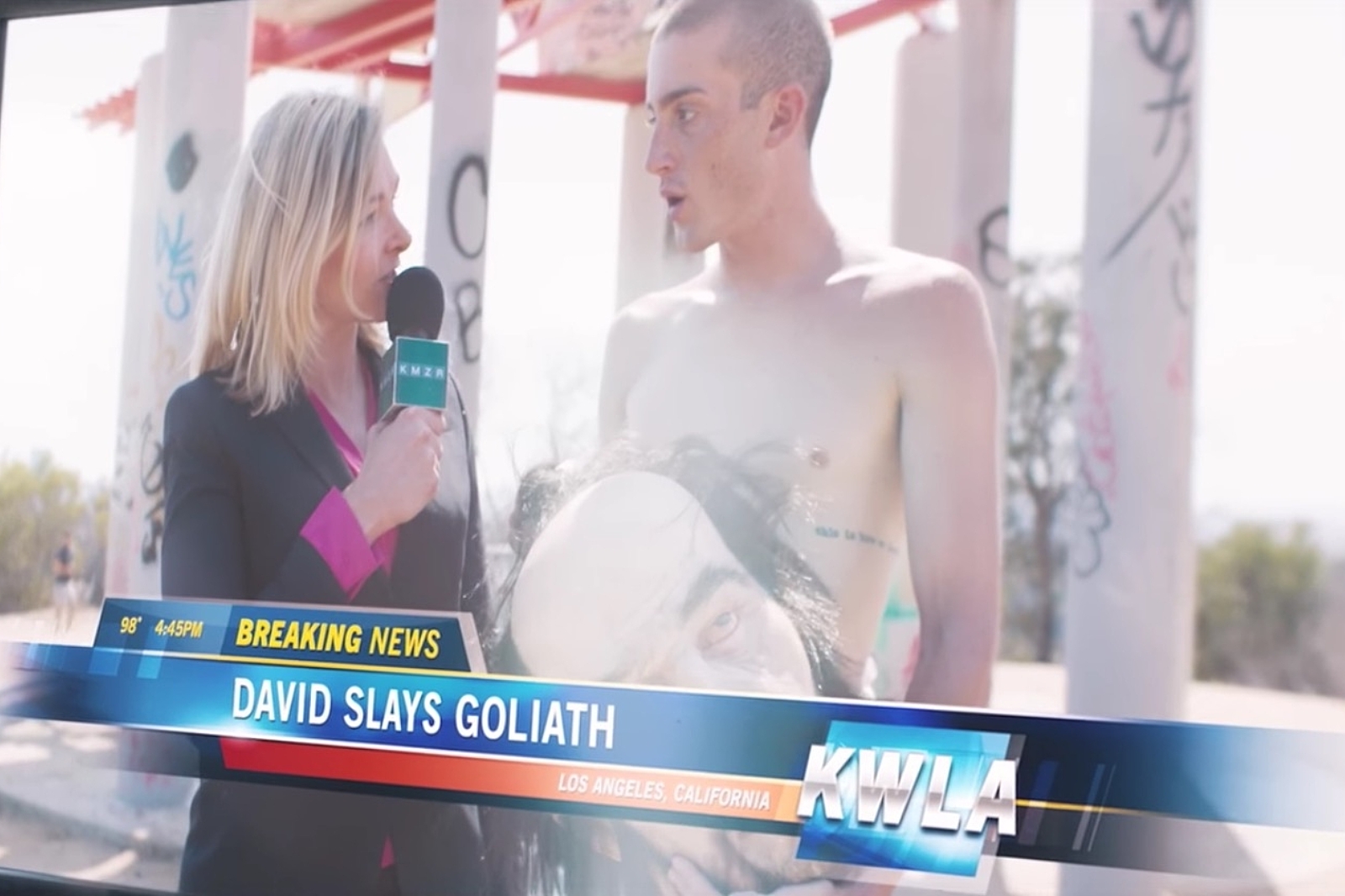 Watch David become Goliath in Holy Fuck’s video for ‘Neon Dad’
