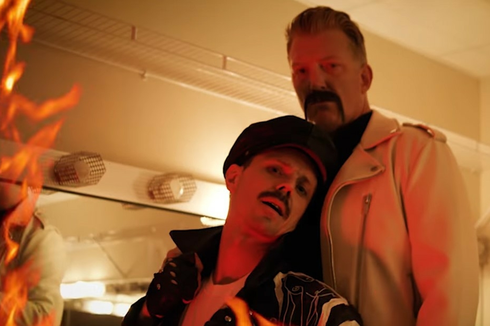 Josh Homme makes a cameo in Jake Shears' new video for 'Big Bushy Mustache'