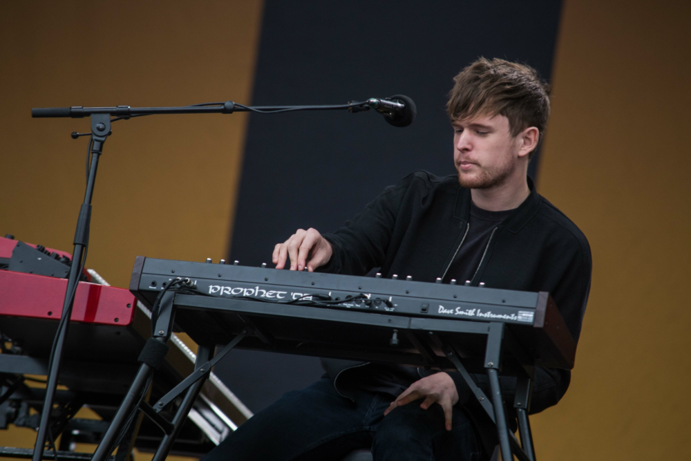 James Blake and band smile throughout their Latitude return