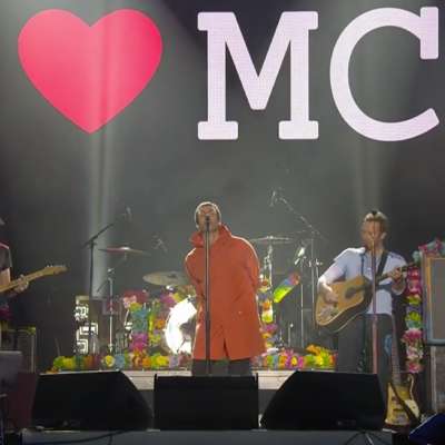 Watch Liam Gallagher play ‘Live Forever’ with Chris Martin at One Love Manchester