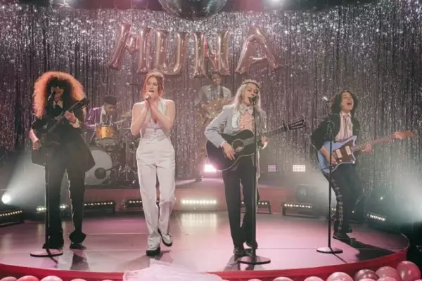 Watch MUNA and Phoebe Bridgers perform 'Silk Chiffon' on The Late Late Show