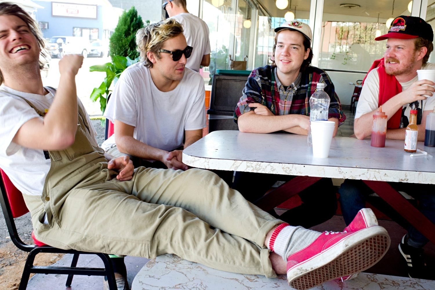 mac demarcosong with vacuum cleaner in background mac demarcosong with vacuum cleaner in background