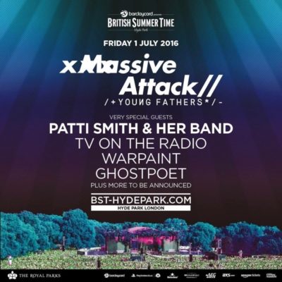Win two tickets to Massive Attack, Young Fathers, Ghostpoet, Warpaint and more at BST Hyde Park!
