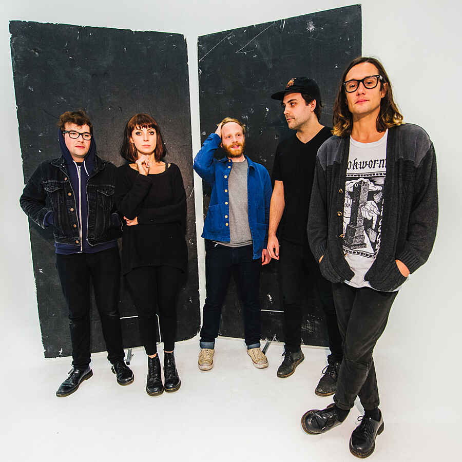 Menace Beach shoot for a starry night on 'Holidays Are Heavy'