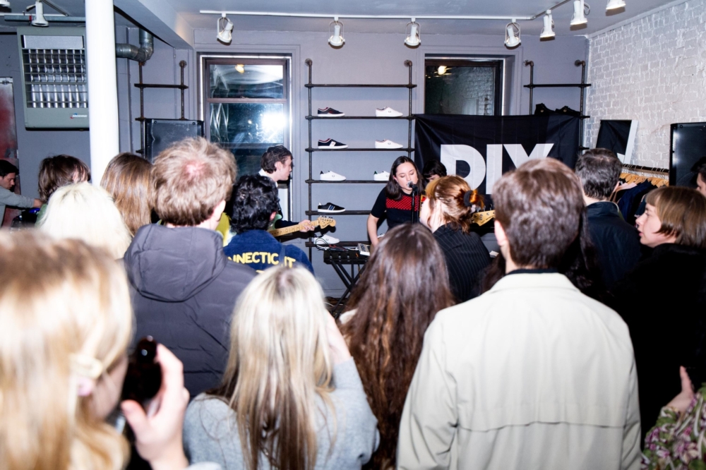 John Eatherly and The Orielles strip it back at DIY x Fred Perry's New York in-store shows