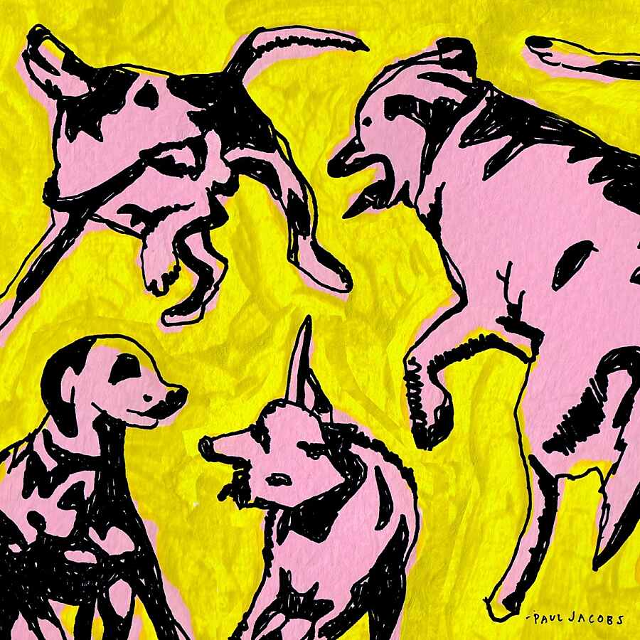 Paul Jacobs - Pink Dogs On The Green Grass
