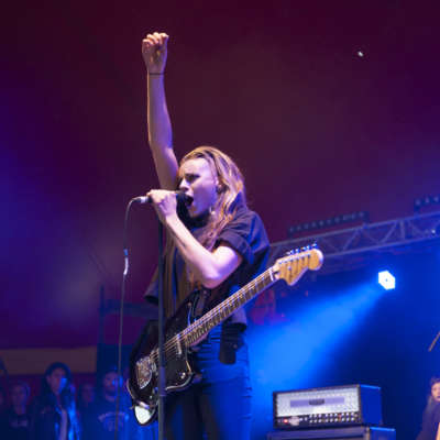 PVRIS pack out The Pit at Reading 2015
