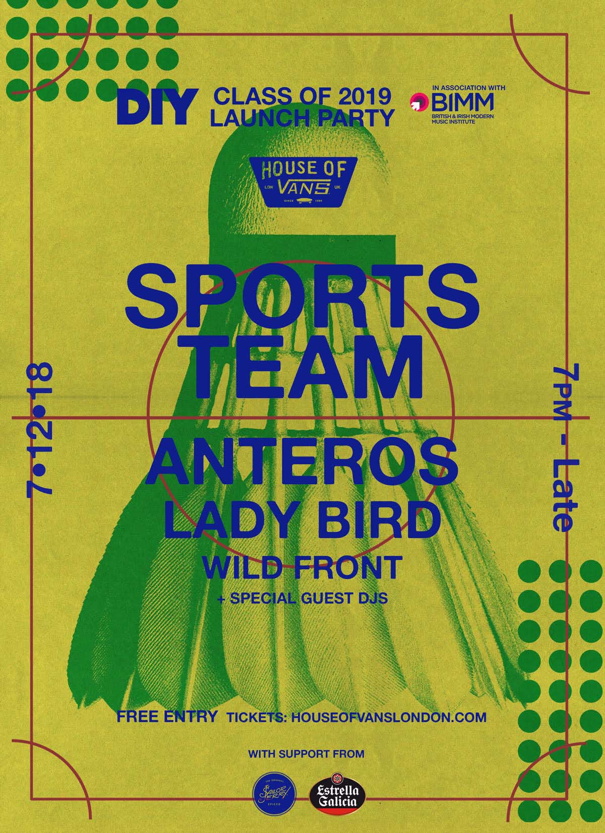Sports Team, Anteros and Lady Bird are launching DIY’s Class of 2019 with a free London show next month!
