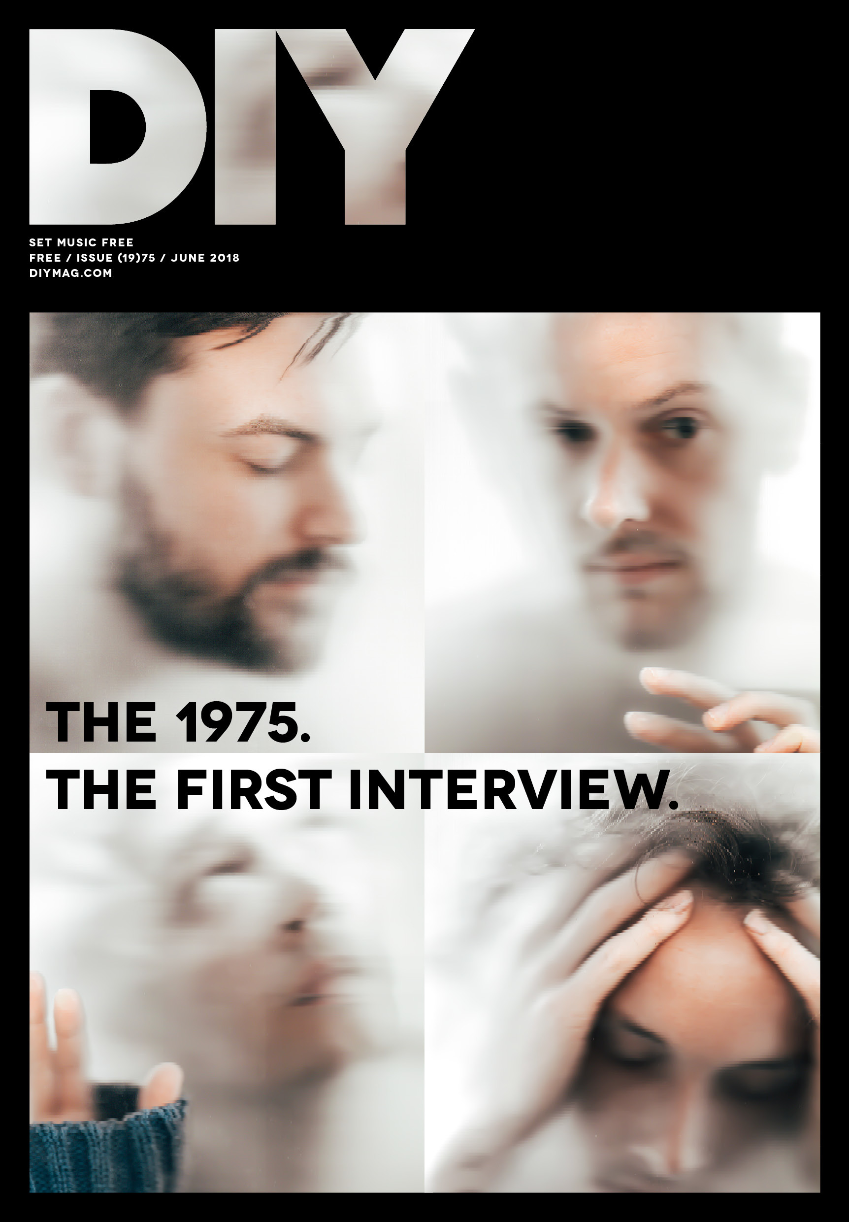 The 1975 are on the cover of the new issue of DIY!