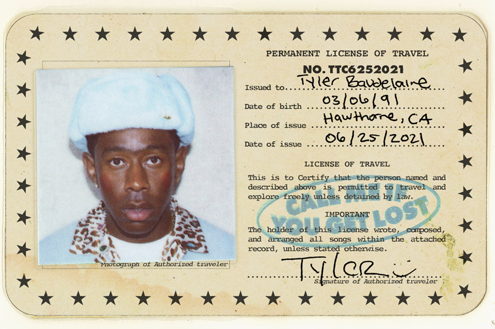 Tyler, The Creator announces new album 'Call Me If You Get Lost' DIY