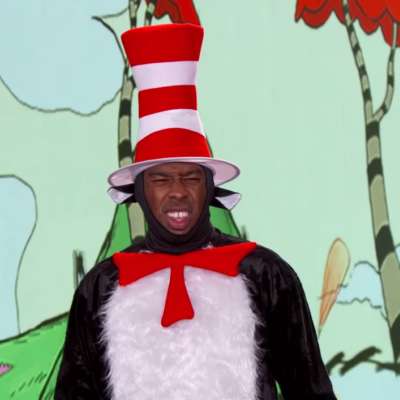 Watch Tyler, the Creator play three songs and dress up as Cat in the Hat, on Kimmel