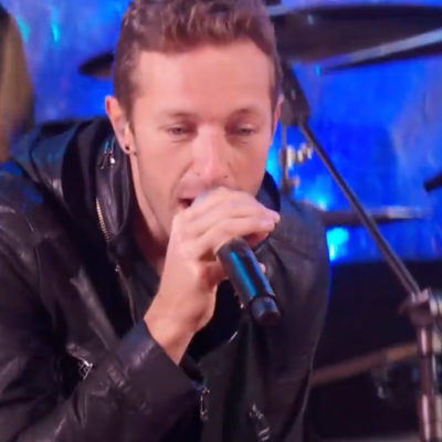 Watch a Chris Martin-fronted U2 play New York Times Square