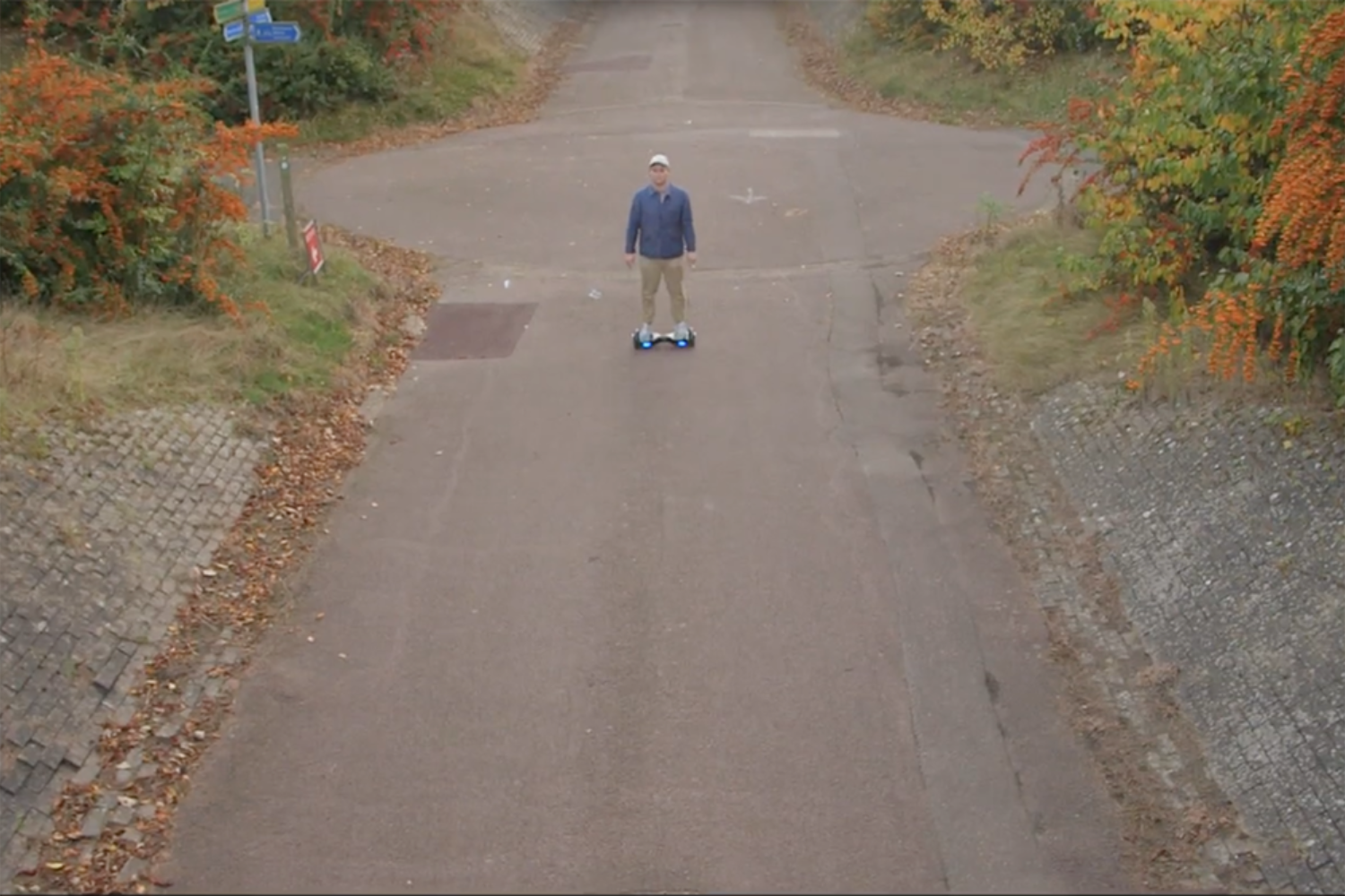 Wesley Gonzalez hoverboards around Milton Keynes in his ‘Not That Kind of Guy’ video