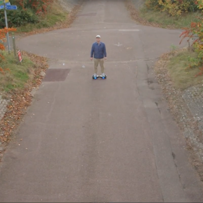 Wesley Gonzalez hoverboards around Milton Keynes in his ‘Not That Kind of Guy’ video