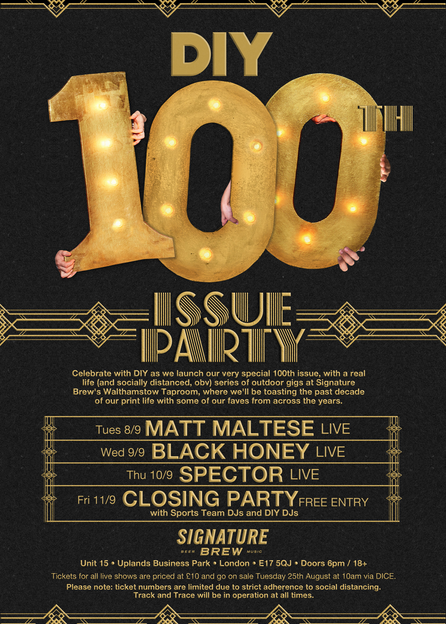 Matt Maltese, Black Honey and Spector to play DIY's 100th issue party