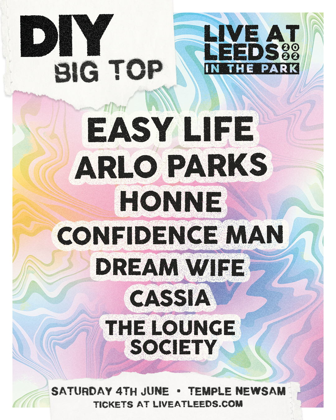 Easy Life, Arlo Parks, Confidence Man and more to play DIY's stage at Live At Leeds: In The Park
