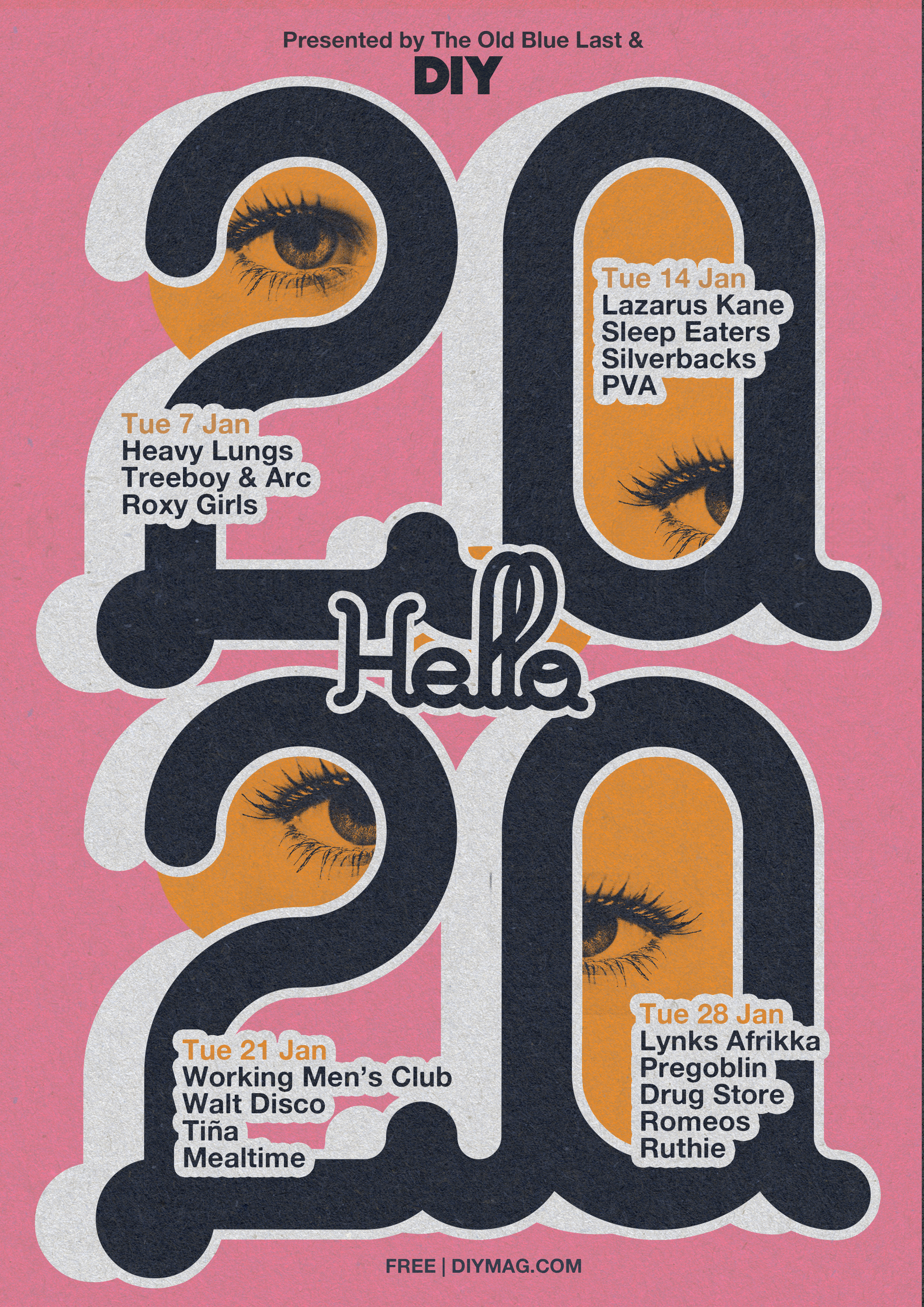 2020 Visions: Heavy Lungs, Lazarus Kane, Mealtime and more to play Hello 2020