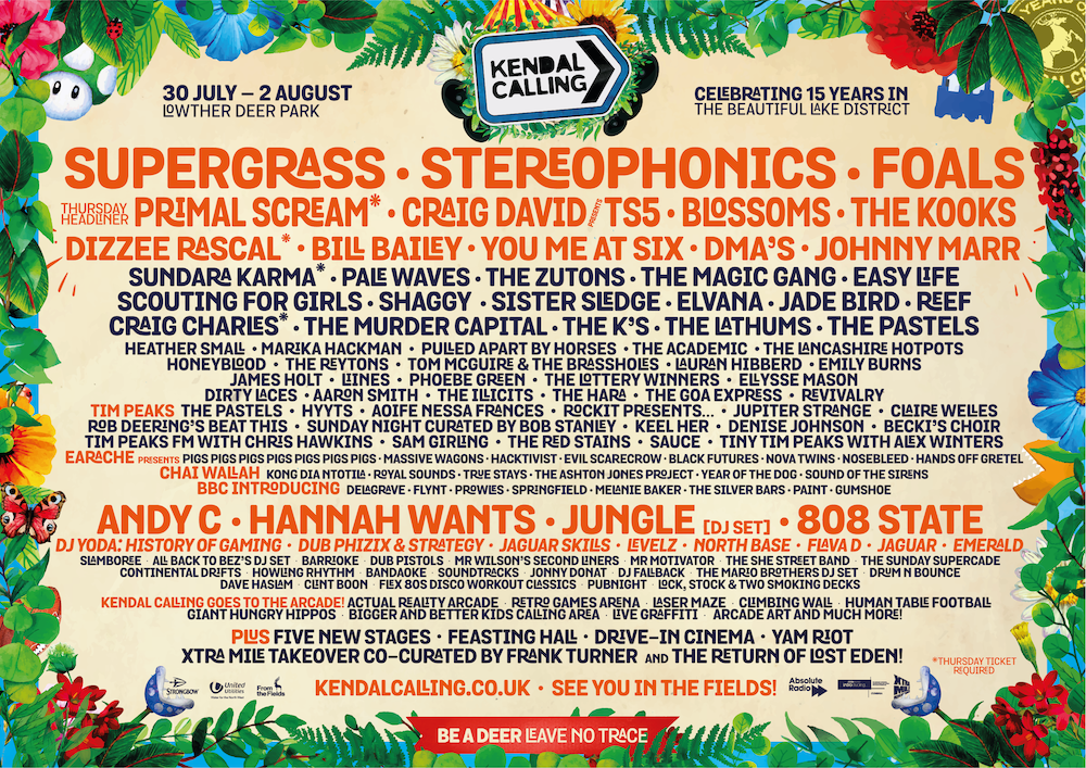Foals, Supergrass, Stereophonics and Primal Scream to headline Kendal Calling 2020